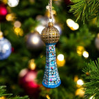 Blue Sunsphere in Holiday Lights